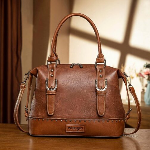 Wrangler Hobo Crossbody Bag Top Handle Small Satchel Purse Shoulder Handbag for Women - Image 2
