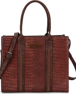 Wrangler Large Tote Bag Vintage Purse for Women Top-Handle Western Handbags with Strap