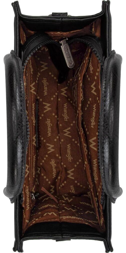 Wrangler Medium Tote Bag for Women Designer Satchel Handbags Top-handle Purses with Strap - Image 6