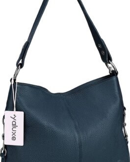 YALUXE Genuine Leather Shoulder Bag Stylish Hobo Purse Womens Crossbody Bag Travel Top-Handle Handbag Christmas Gifts