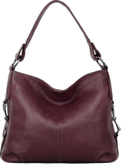 YALUXE Genuine Leather Shoulder Bag Stylish Hobo Purse Womens Crossbody Bag Travel Top-Handle Handbag Christmas Gifts - Image 7