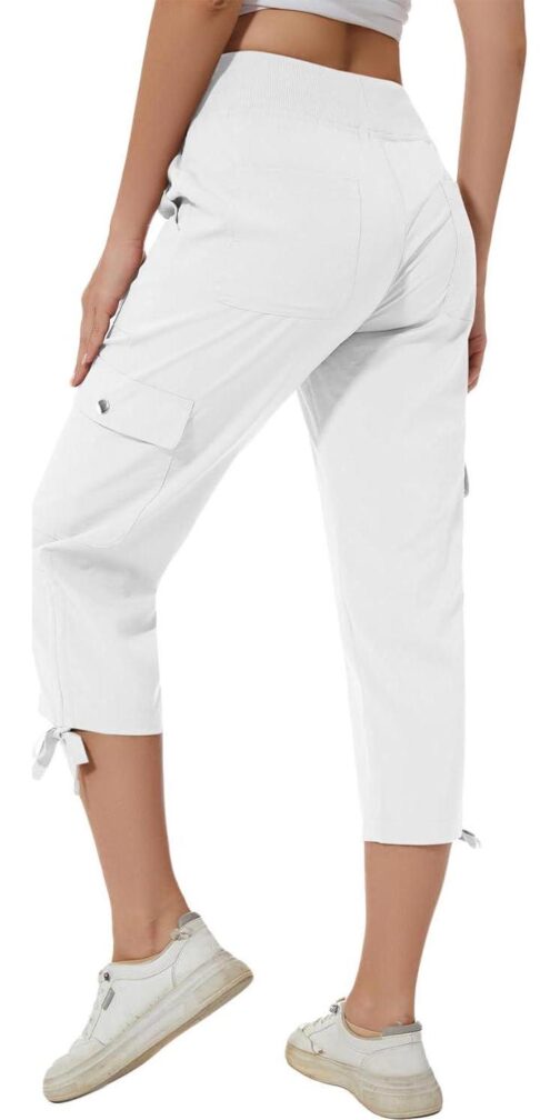 YuKaiChen Women's Capris Hiking Summer Pants Outdoor Athletic Casual with Pockets