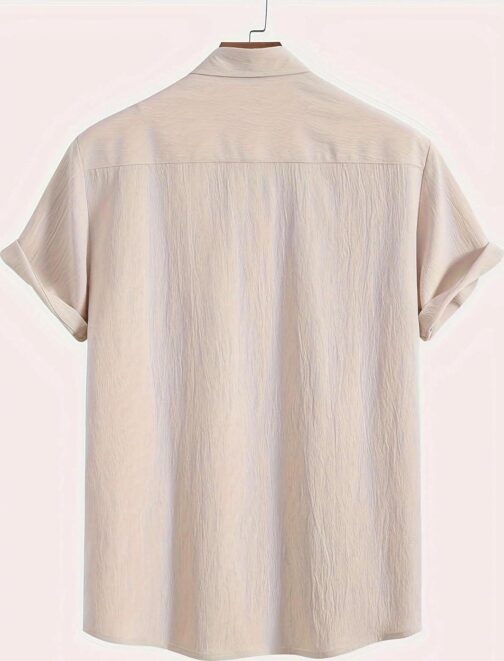 ZAFUL Men's Wrinkle Textured Button Down Shirts Short Sleeves Casual Summer Beach Shirt Hawaiian Shirts - Image 3