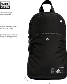 adidas Essentials 2 Sling Crossbody Bag, Black, One Size