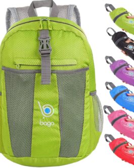 bago Lightweight Small Hiking Backpack for Women and Men – 25L Travel Day Pack – Foldable Hiking Daypack Ultralight for Camping Outdoor Sports – Day Bag Packable Backpack for Travel (Green)