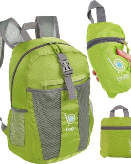 bago Lightweight Small Hiking Backpack for Women and Men – 25L Travel Day Pack – Foldable Hiking Daypack Ultralight for Camping Outdoor Sports – Day Bag Packable Backpack for Travel (Green)