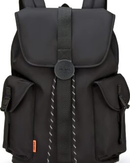 mixi Travel Laptop Backpack for Women and Men Carry On Backpack fits 16” Laptop, Waterproof Lightweight Casual Hiking Weekender Bags Rucksack,17 Inch, Knight Black