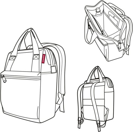 reisenthel allrounder R Backpack and tote bag in one - With plug-in flap for travel trolleys - Image 4