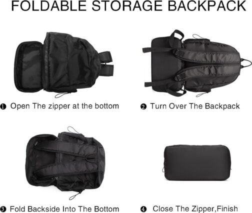 seyfocnia Gym Backpack for Men,Waterproof Backpack With Shoe Compartment Lightweight Travel Backpack Sports Backpack Casual Daypack Backpack-Black - Image 7