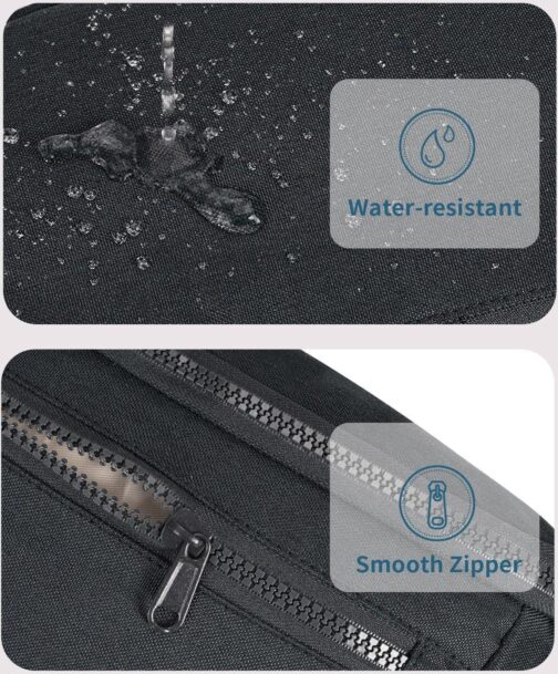 sportsnew Large Fanny Packs for Women, Waist Pack Fashion Crossbody Belt Bags for Walking Running Hiking Travel Bag Black patent pending - Image 5