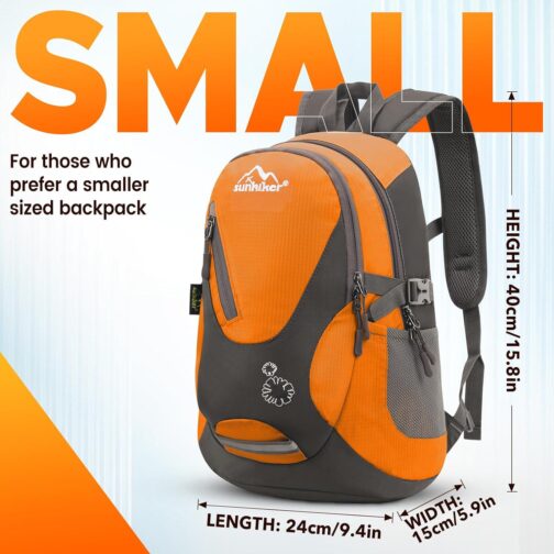sunhiker Small Cycling Hiking Backpack Water Resistant Travel Backpack Lightweight Daypack M0714 20-25L - Image 2