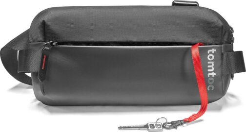 tomtoc Compact EDC Sling Bag, 4L Minimalist Chest Shoulder Backpack Crossbody Sling Bag for Men and Women, Water-resistant Lightweight Everyday Carry Casual Bag for Tactical, Travel, Work, Gym, Sport