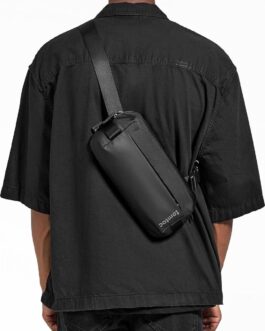tomtoc Compact EDC Sling Bag, 4L Minimalist Chest Shoulder Backpack Crossbody Sling Bag for Men and Women, Water-resistant Lightweight Everyday Carry Casual Bag for Tactical, Travel, Work, Gym, Sport