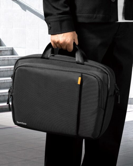 tomtoc Multi-functional Laptop Briefcase Business Shoulder Bag Fits 16-inch MacBook Pro M3/M2/M1, 15-inch MacBook Air, 15-inch Surface Laptop/Book, Water-repellent Protective Messenger Computer Bag - Image 8