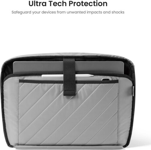 tomtoc Multi-functional Laptop Briefcase Business Shoulder Bag Fits 16-inch MacBook Pro M3/M2/M1, 15-inch MacBook Air, 15-inch Surface Laptop/Book, Water-repellent Protective Messenger Computer Bag - Image 5