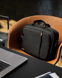 tomtoc Multi-functional Laptop Briefcase Business Shoulder Bag Fits 16-inch MacBook Pro M3/M2/M1, 15-inch MacBook Air, 15-inch Surface Laptop/Book, Water-repellent Protective Messenger Computer Bag