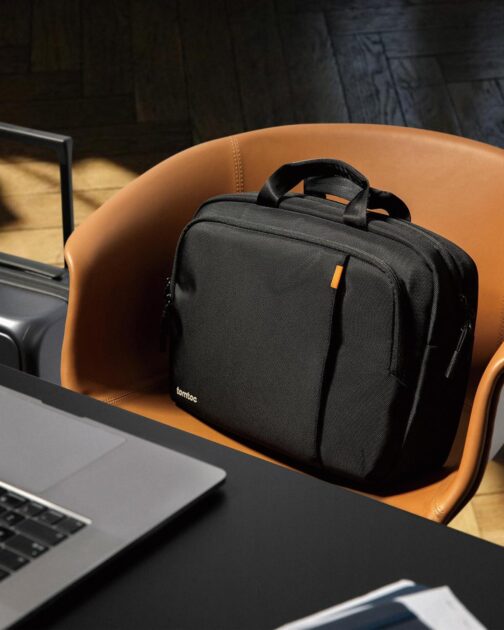 tomtoc Multi-functional Laptop Briefcase Business Shoulder Bag Fits 16-inch MacBook Pro M3/M2/M1, 15-inch MacBook Air, 15-inch Surface Laptop/Book, Water-repellent Protective Messenger Computer Bag - Image 2