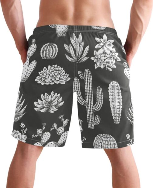 visesunny Fashion Men's Novelty Swim Trunks Quick Dry Swimwear Summer Beach Sports Board Shorts Floral Bathing Suit - Image 2