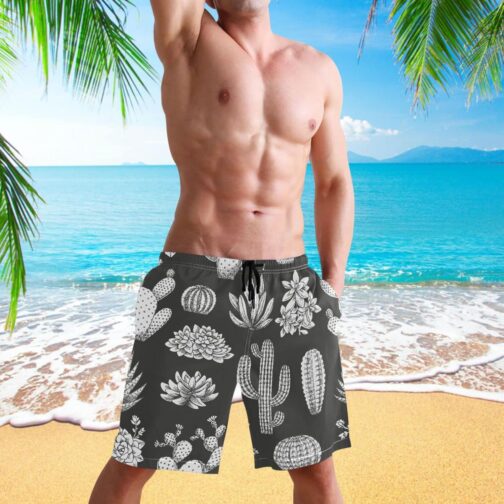 visesunny Fashion Men's Novelty Swim Trunks Quick Dry Swimwear Summer Beach Sports Board Shorts Floral Bathing Suit - Image 4