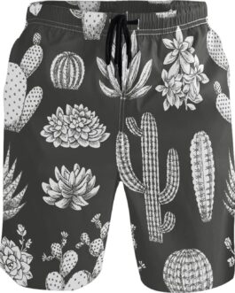 visesunny Fashion Men’s Novelty Swim Trunks Quick Dry Swimwear Summer Beach Sports Board Shorts Floral Bathing Suit